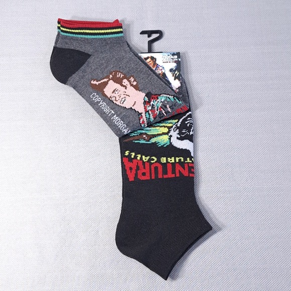 Lot of 3 2 Pair One Size Ace Ventura Socks Shoe Size U.S 7-12 Black/Gray - Picture 6 of 7